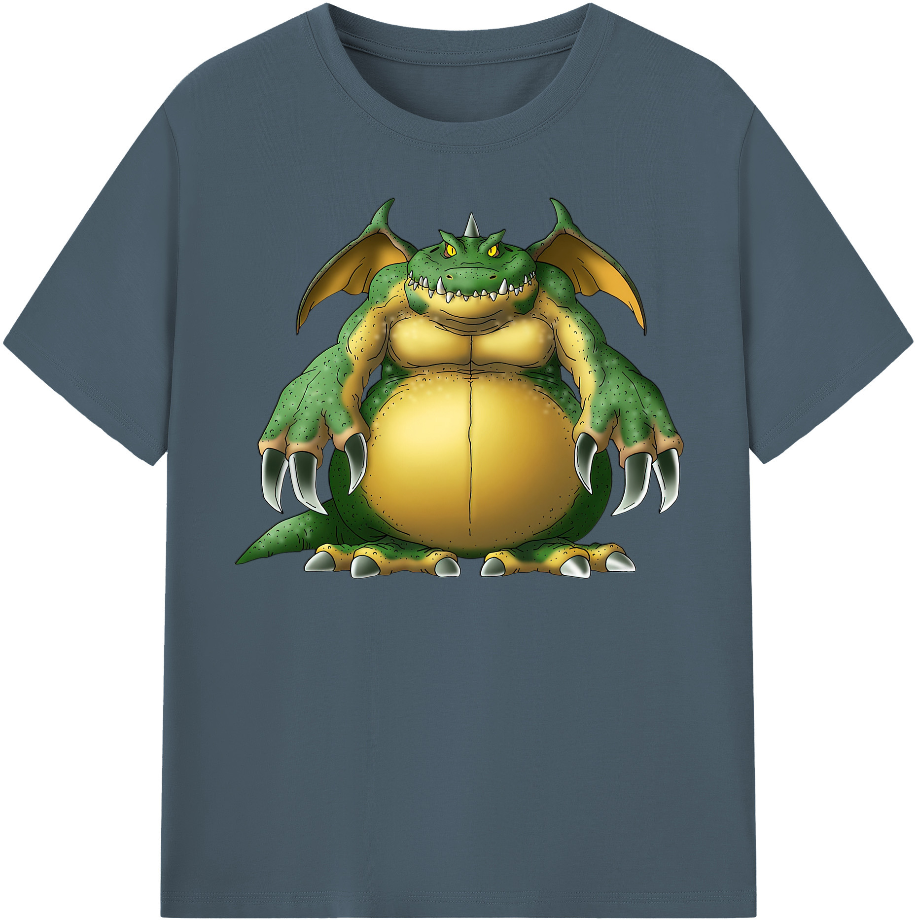 （画像用） ドラゴンクエスト Doragon Kuesuto Dragon Quest 綿100％半袖Tシャツ（フロントプリント）
